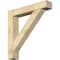 Ekena Millwork Traditional Block Rough Sawn Bracket w/ Offset Brace, Douglas Fir, 8"W x 44"D x 44"H BKT0806X44X44TRA05RDF - alternate 1
